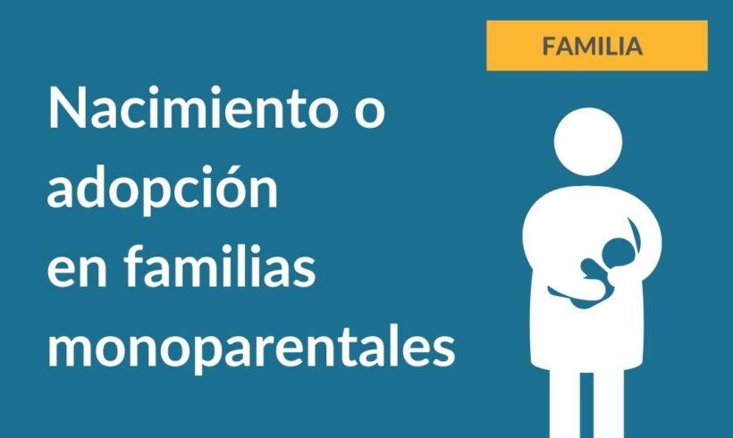 Prestación por Nacimiento o Adopción para Hijos de Familias Monoparentales