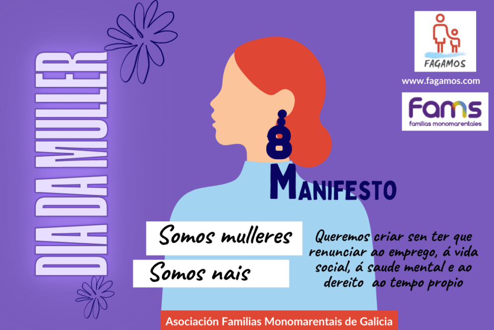 Manifesto das Familias Monomarentais con motivo do 8 Marzo